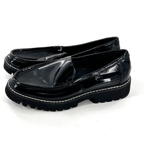 Donald J. Pliner Glossy Black Loafers - Picture 5 of 7